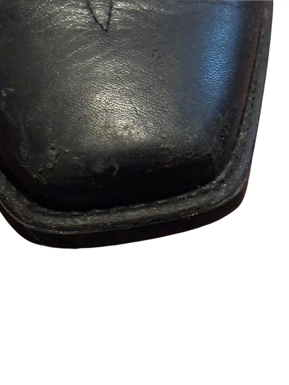 Ariat Booker Ultra Leather Western Chelsea Boots Square Toe Black -Men’s 10 D - Picture 13 of 15